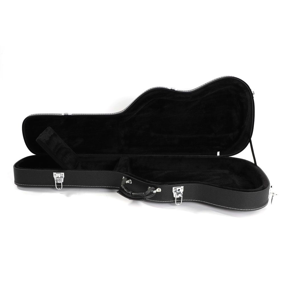 [Replace 2484535]ST High Grade Electric Guitar Hard Case Microgroove Flat Surface Straight Flange Black