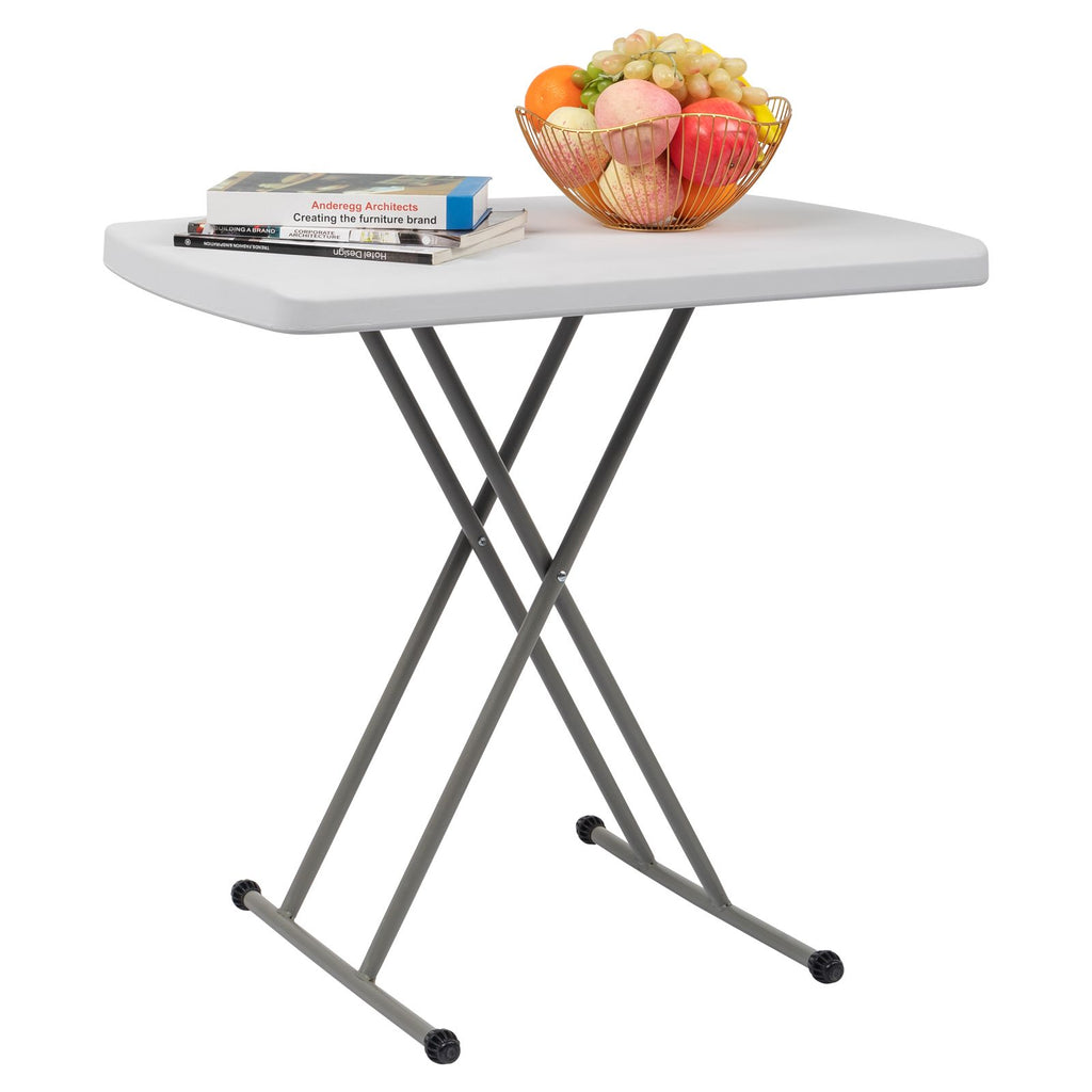 [Replace 59374361]76*50*70.5cm Liftable Garden Plastic Table White