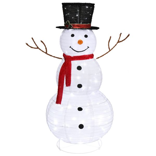 [Replace 62175283]60*60*120cm 30.00V 3.60W Snowman Snow Fleece Garden Snowman Decoration White