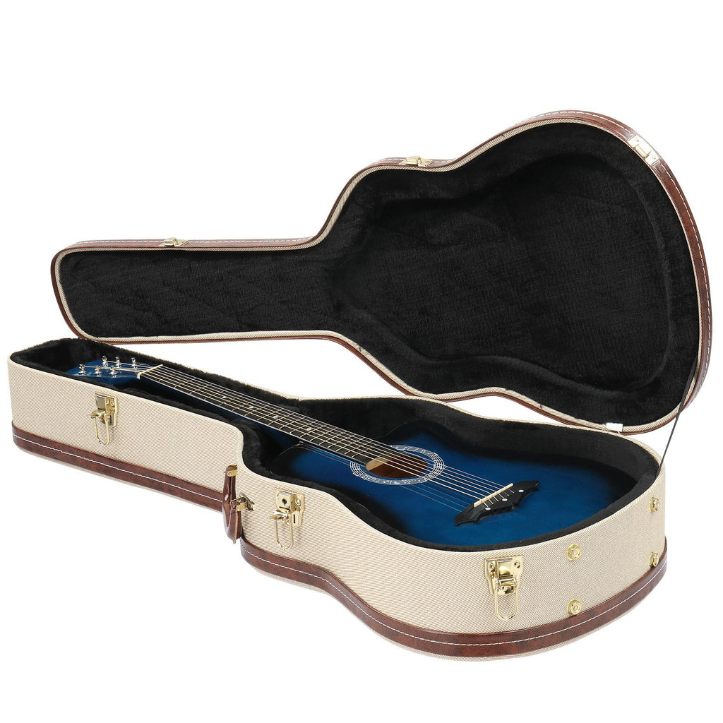 [Replace 65563073] 39" Classical Guitar Hard Case Microgroove Flat Grey