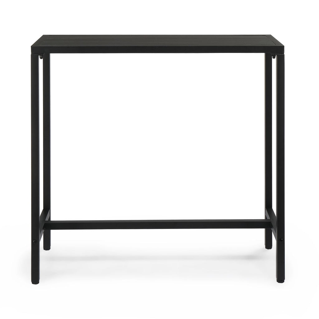 [Replace 85040527]40in Iron With Adjustment Knob Patio Bar Table Black