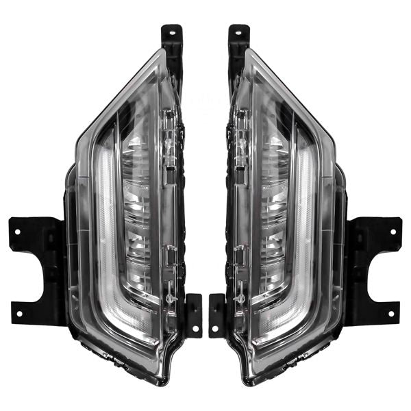 Right & Left Fog Lights with SwitchBack Turn Signal for Ford F150 2021 2022 2023 #ML3Z15200B ML3Z15200C