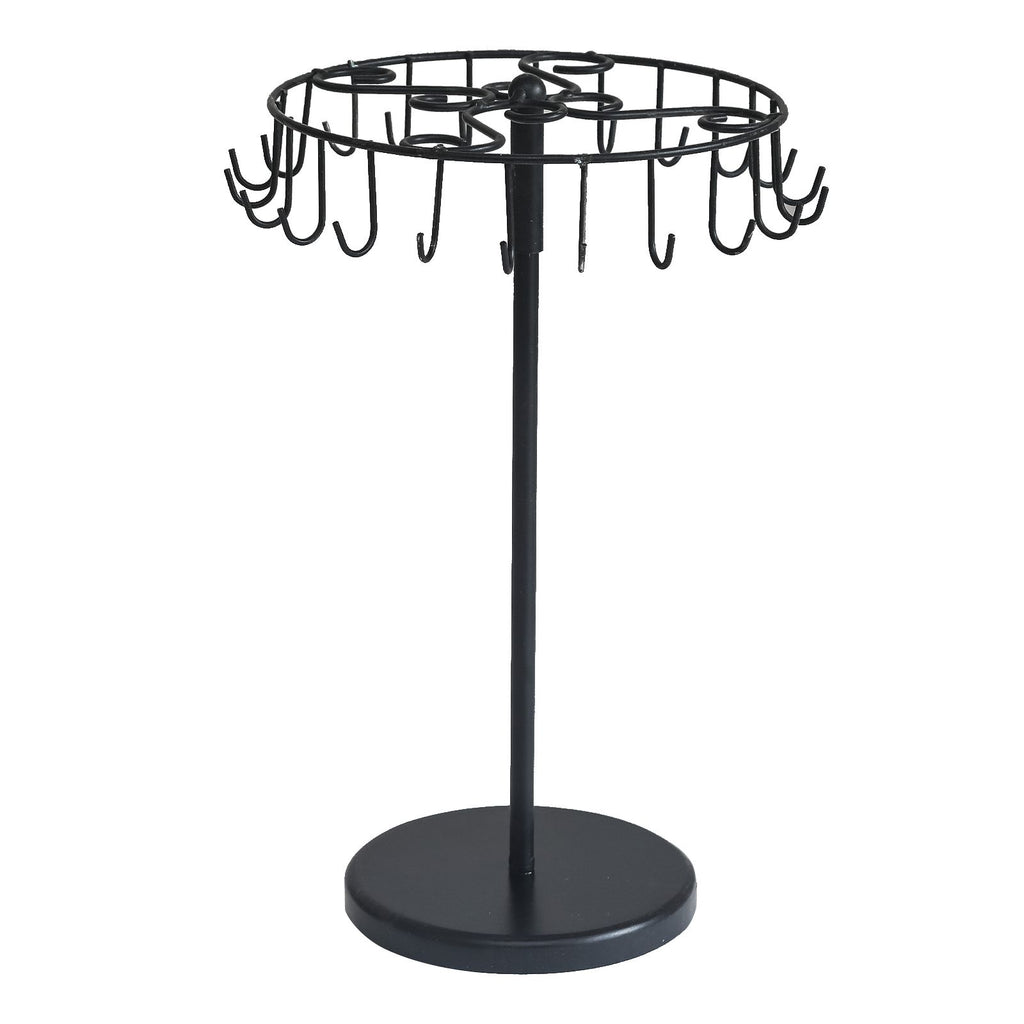 Rotating Necklace Rack, Bracelet Rack, Jewelry Tree - Black