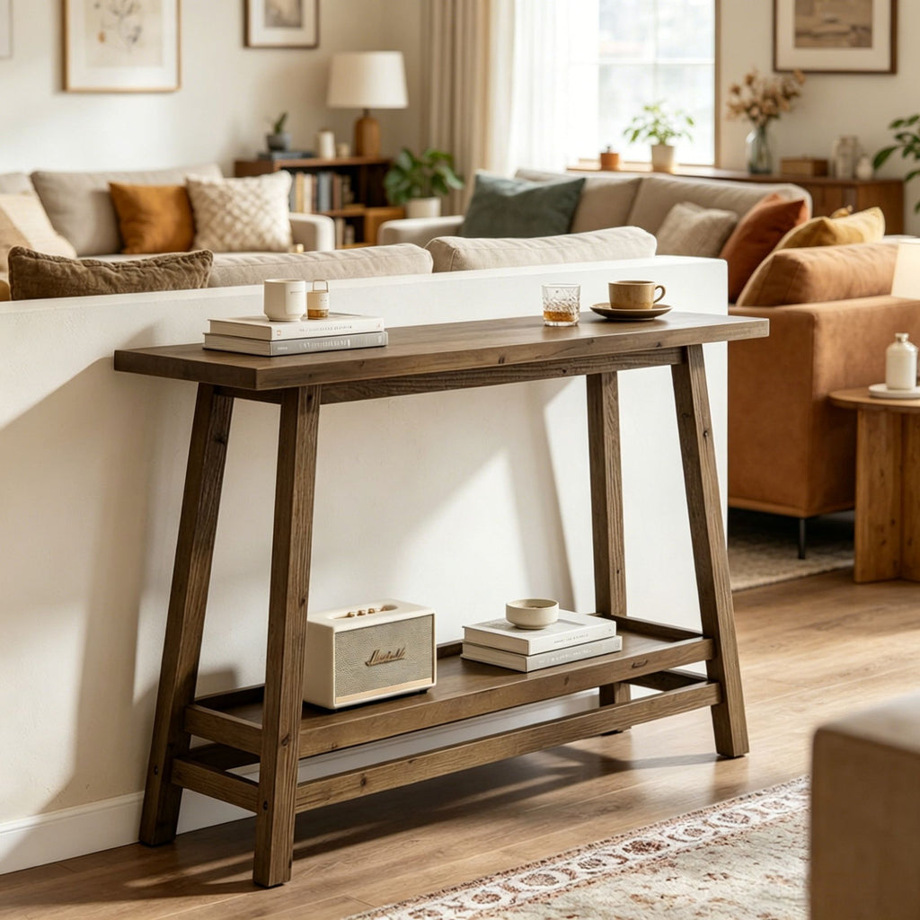Rustic Long Console Table
