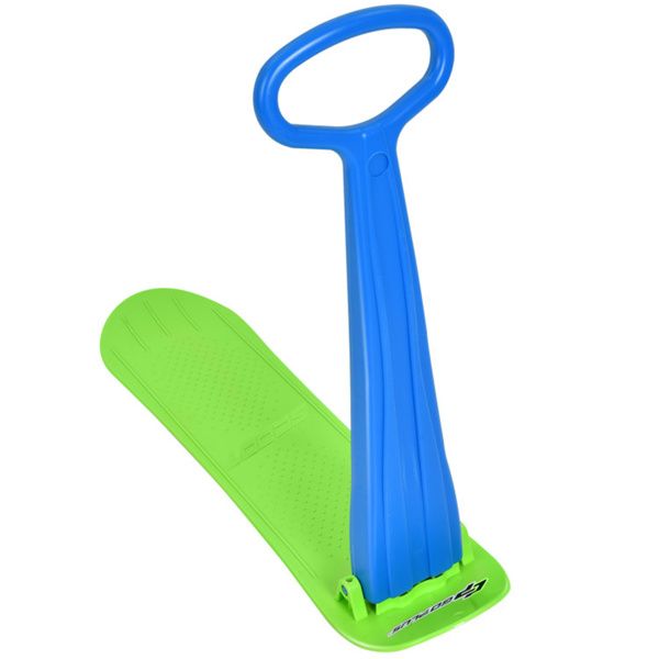 Safe Kids Snow Scooter - Raised Anti-Slip Spots, Directional Bottom, Easy Steering & Balance-Blue