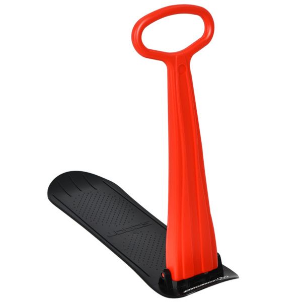 Safe Kids Snow Scooter - Raised Anti-Slip Spots, Directional Bottom, Easy Steering & Balance-Red