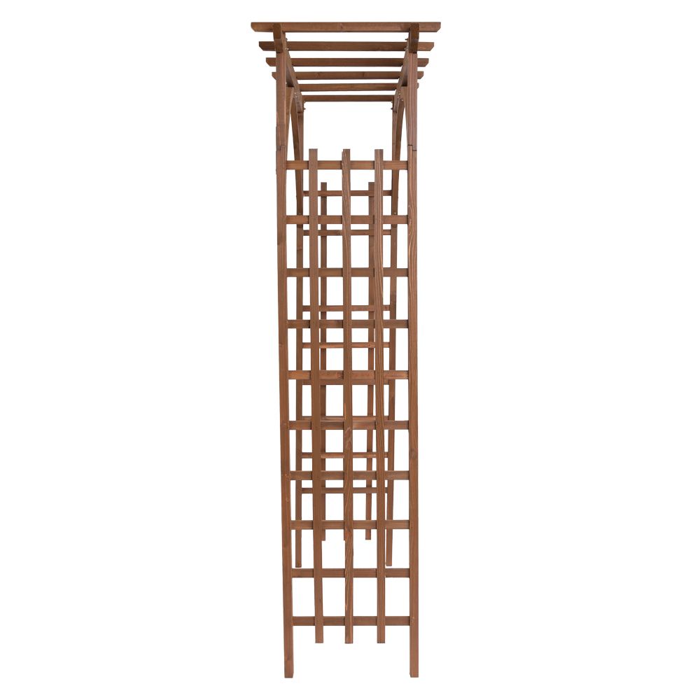 [Same Code: 43529880]Beautiful And Practical Garden Arch Dark Brown