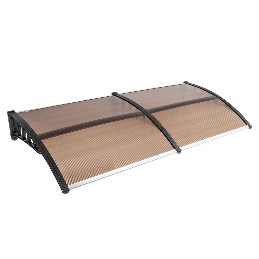 [Same Code: 82632470]80*38in Household Application Door & Window Rain Cover Eaves Brown Board & Black Holder