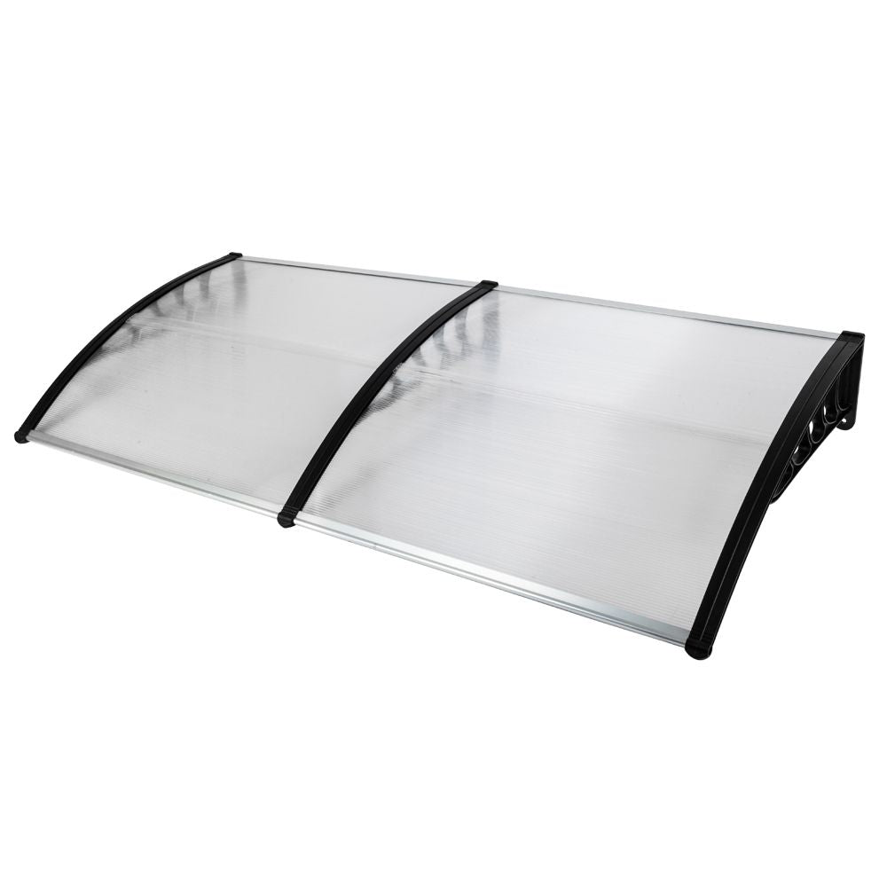 [Same Code: 99972412]HT-200 x 100 Household Application Door & Window Rain Cover Eaves Black Holder
