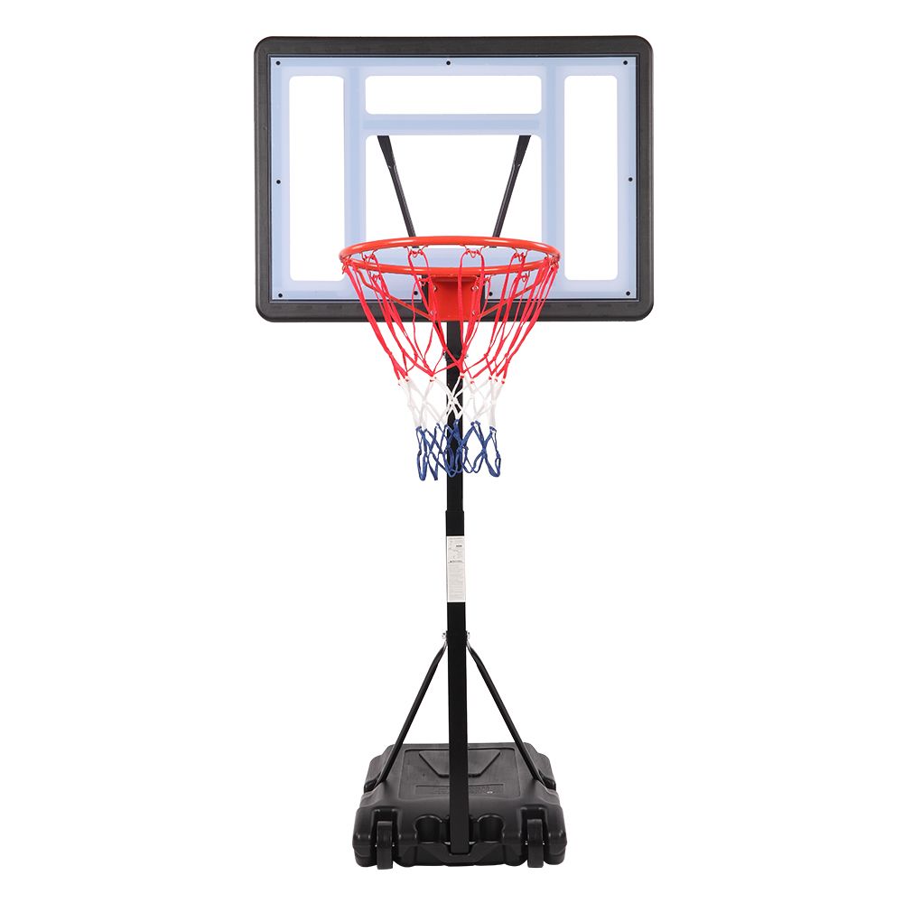 [Same Model Code: 13290080]HY-B064S Portable Movable Swimming Pool PVC Transparent Backboard Basketball Stand (Basket Adjustment Height 1.15m-1.35m) Maximum Applicable For 7 # Ball