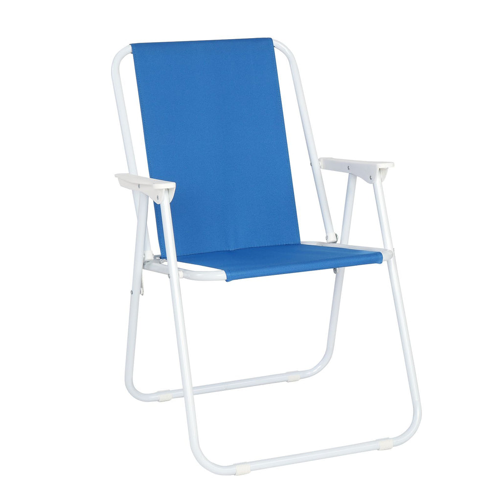 Same Model Code: 73351520Oxford Cloth Iron Outdoor Beach Chair Blue