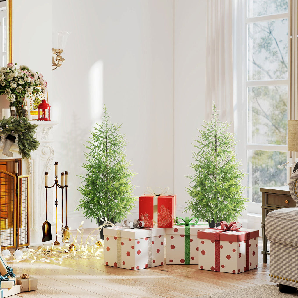 Set of 2 Artificial Christmas Tree(No shipments on weekends)