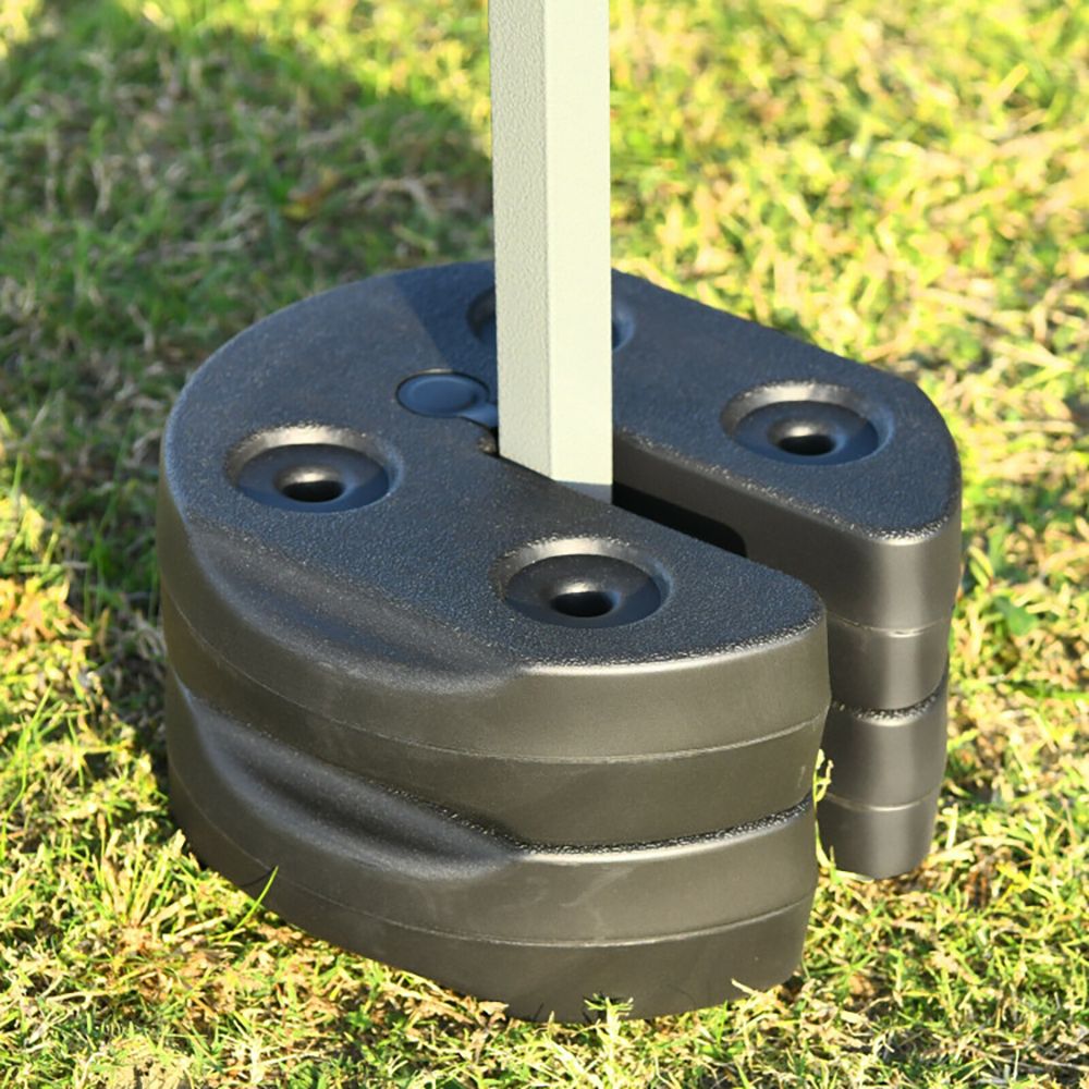 Set of 6 Canopy Weights 30lbs Weight Plate Kit with No-Pinch Design Outdoor Umbrella Bases