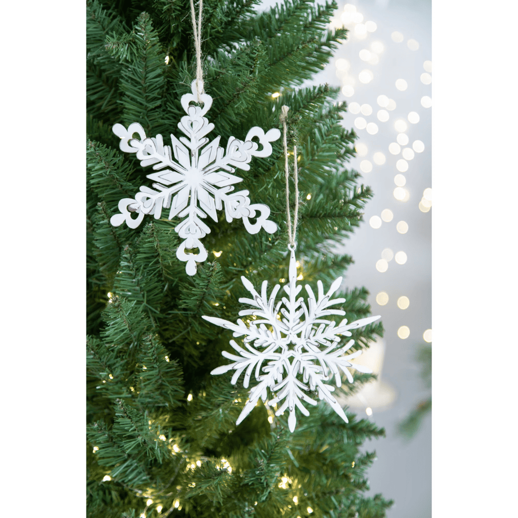 Setof6 Iron Snowflake Hanger, Decorative Hanging Ball Christmas Tree OrnamentsforHoliday Party Decorations