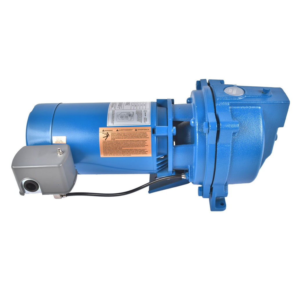 Shallow Well Jet Pump Replacement for J10S 1 HP 3500 RPM 115/230 V Single Phase 60 Hz