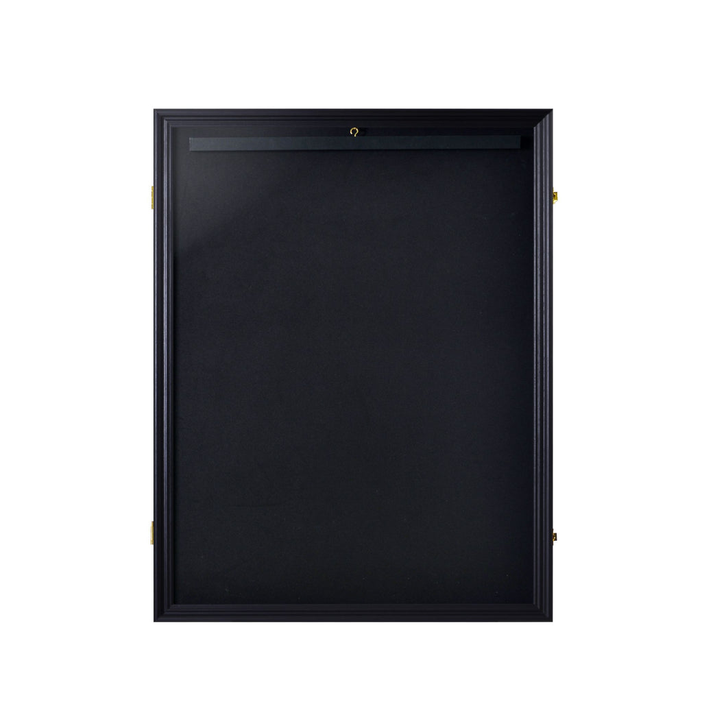 Shirt Display Frame With UV Resistant Acrylic and Hanger, Wall Mounted Baseball Basketball Football Hockey Shirt Display Frame Black