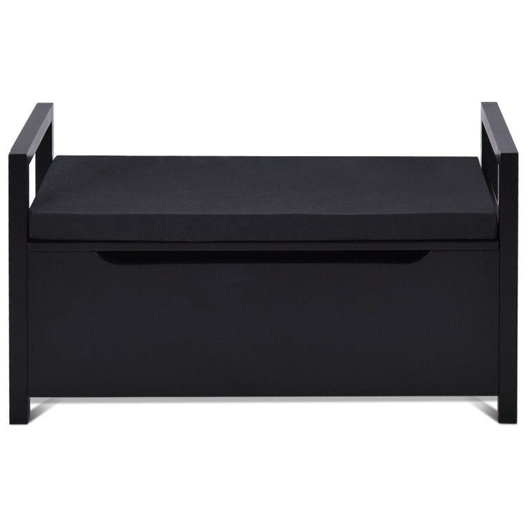 Shoe Bench Hallway Entryway Storage Rack with Cushion Seat