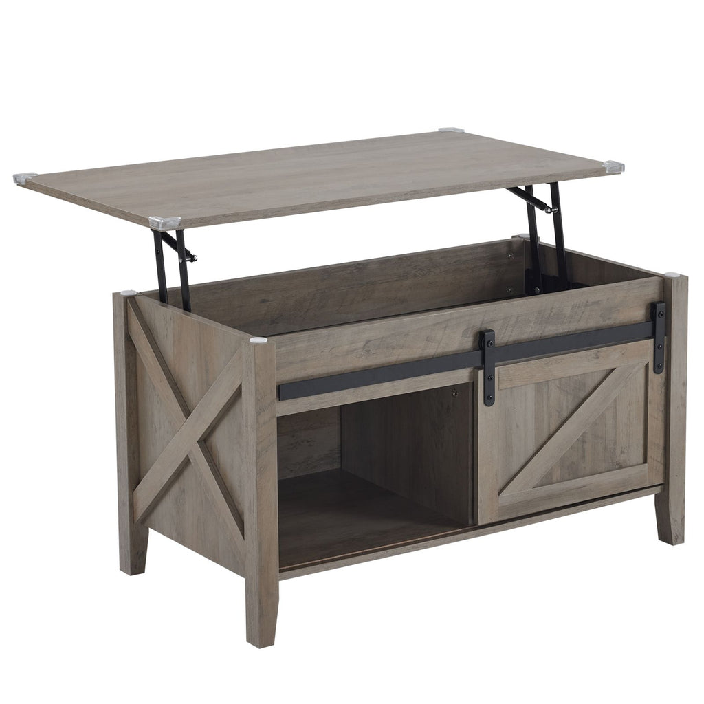 Side Table/Side Table Farmhouse with Waterproof Particle 91.5 X 48 X 47 Cm