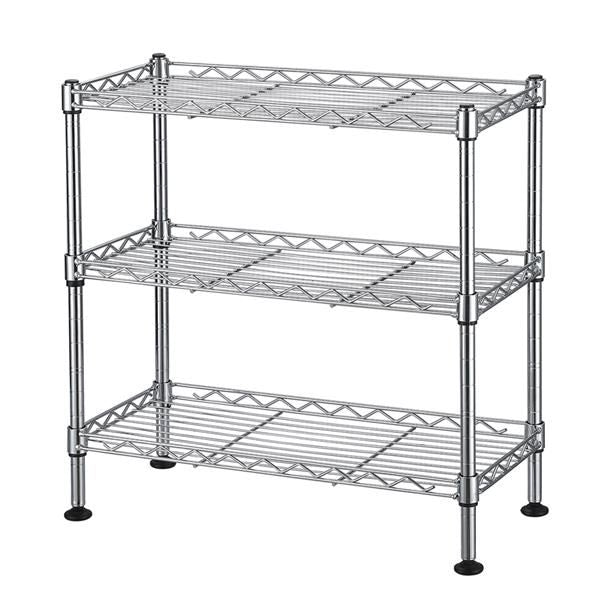 Simple Assembly 10 Tiers Non-woven Fabric Shoe Rack with Handle Dark Brown
