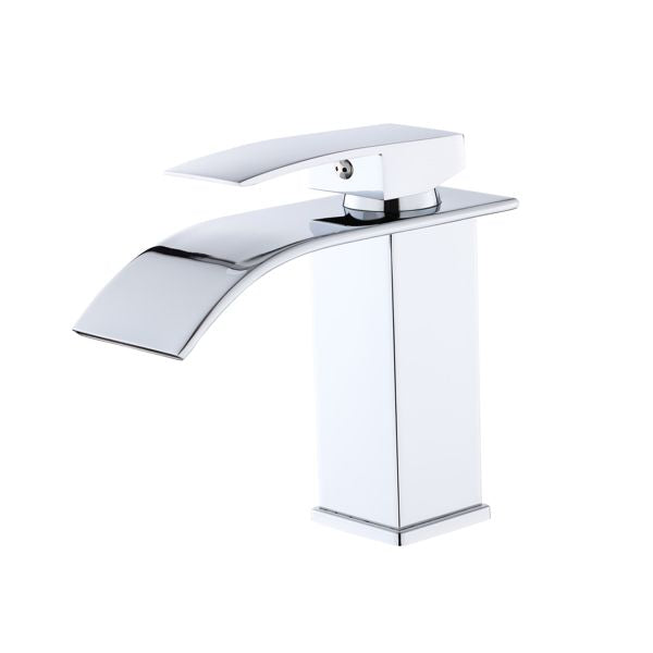 Single Handle Bathroom Faucet Lavatory Faucet Stainless Steel Single Hole-TP, Chrome[Unable to ship on weekends,usps/fedex]