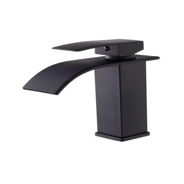 Single Handle Bathroom Faucet Lavatory Faucet Stainless Steel Single Hole-TP, Matte Black[Unable to ship on weekends,usps/fedex]