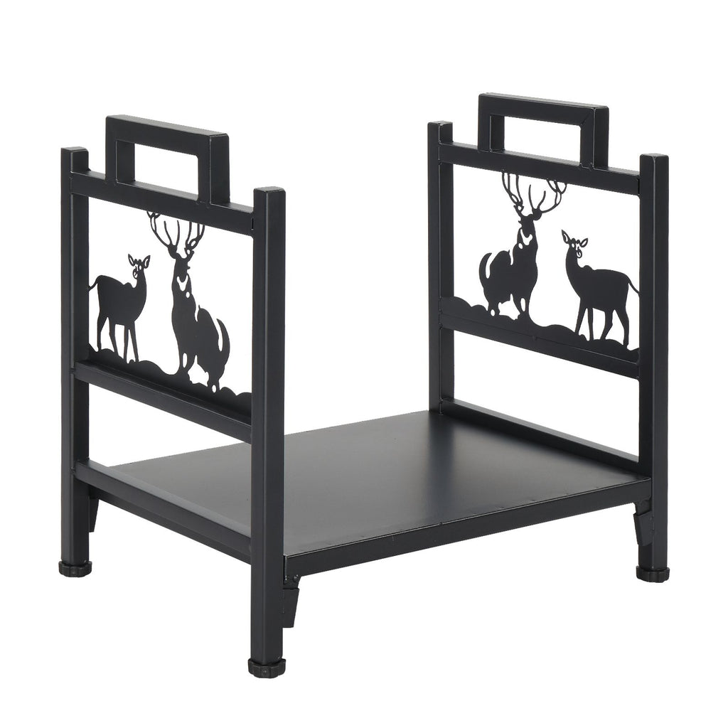Single Layer Firewood Holder With Animal Pattern