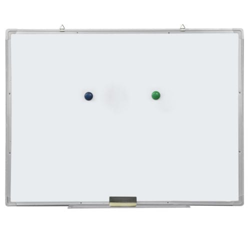 Single Sided Magnetic Dry-Erase Whiteboard with Marker & Eraser & 2pcs Magnets 90*60cm
