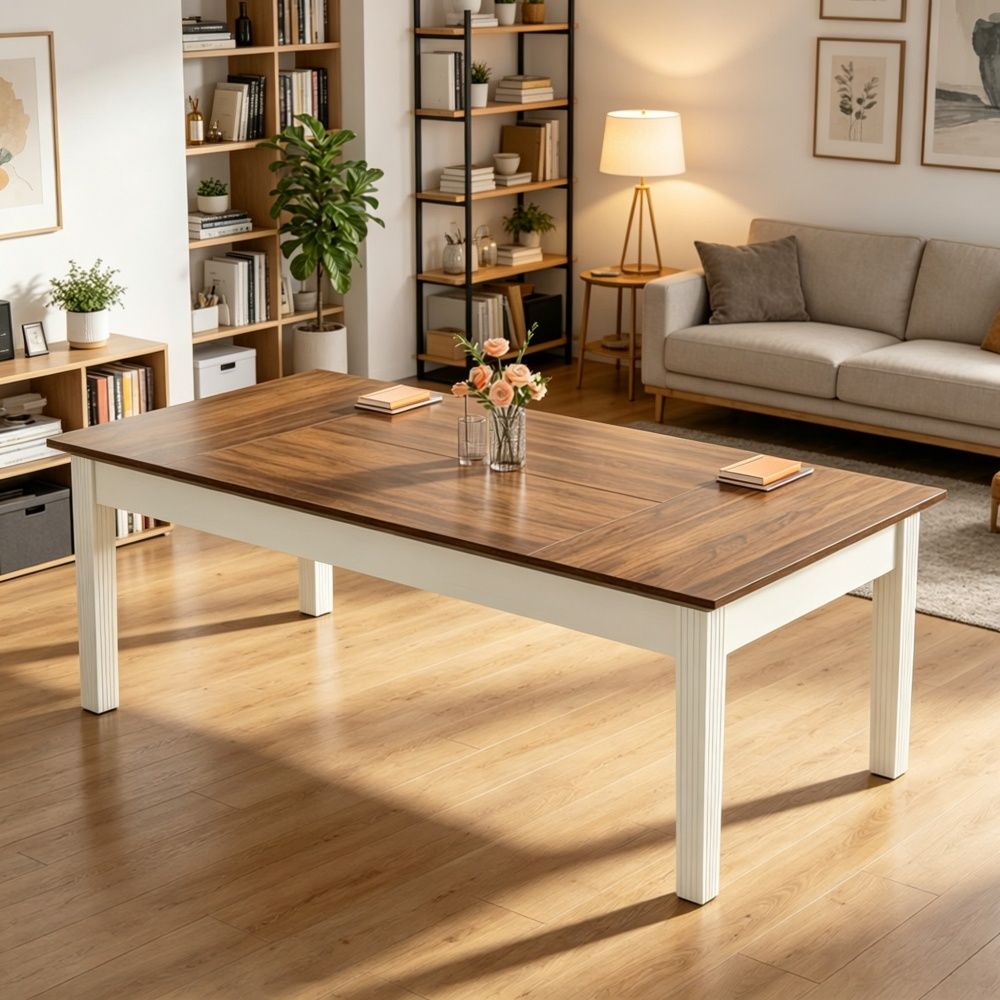 Sleek Office Desk with Adjustable Footpads 31.1 Inches for Office