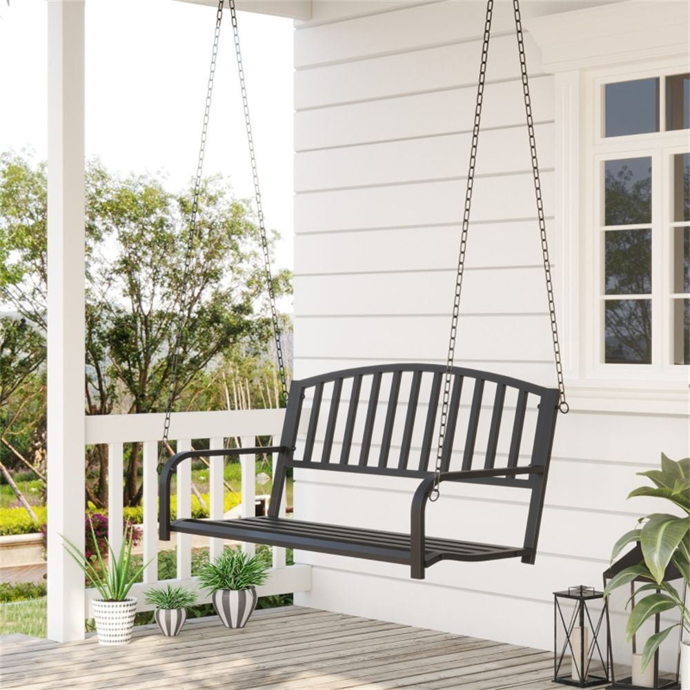 Sleek Outdoor Patio Swing 50 Inches