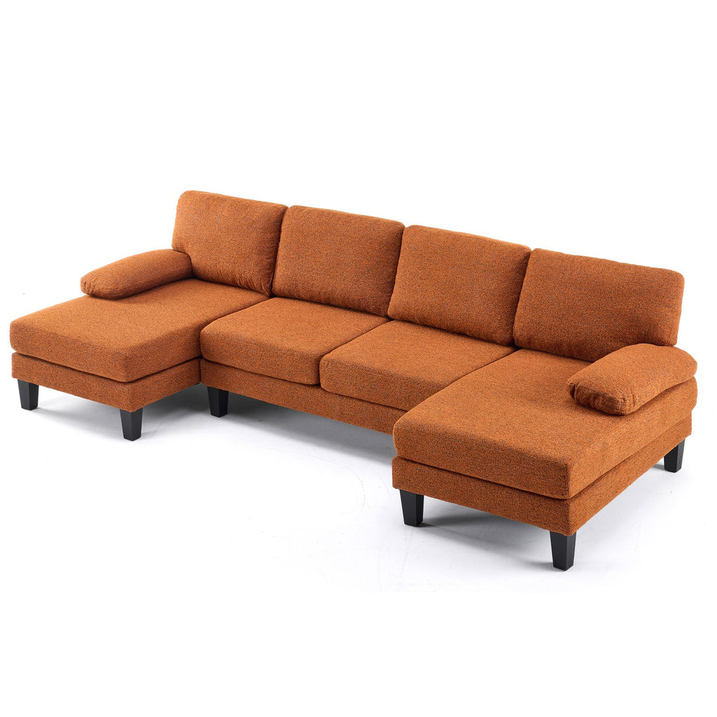 Sofa Modern with Removable Cover 111.4 Inches