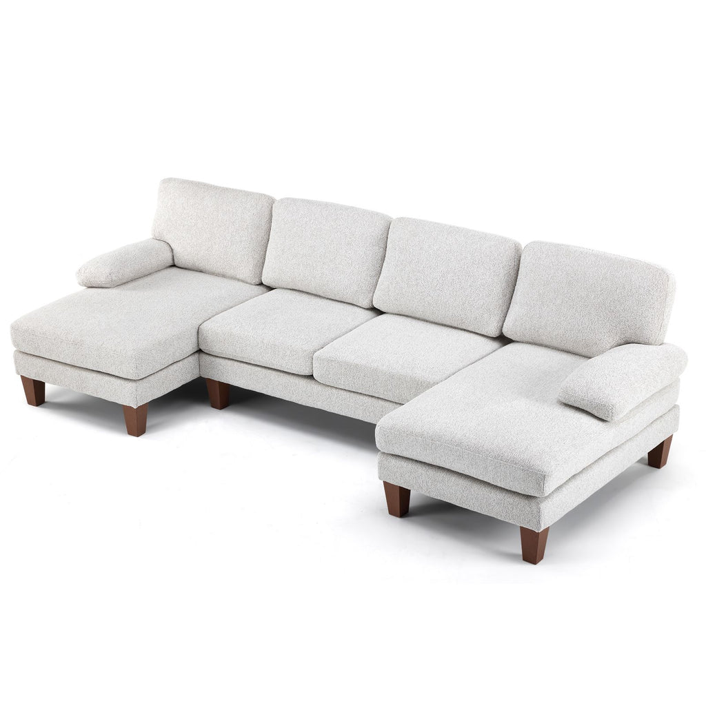 Sofa Modern with Removable Cover 111.4 Inches