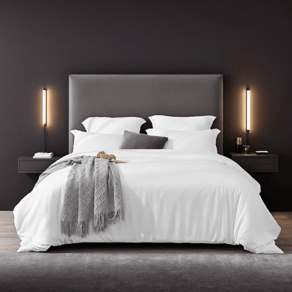 Solid White Oversized Duvet Cover Set Includes 1 duvet cover & 2 pillowcases. Crafted from premium breathable microfiber with bohemian accents. Fits single/double beds. Combines luxury hotel elegance