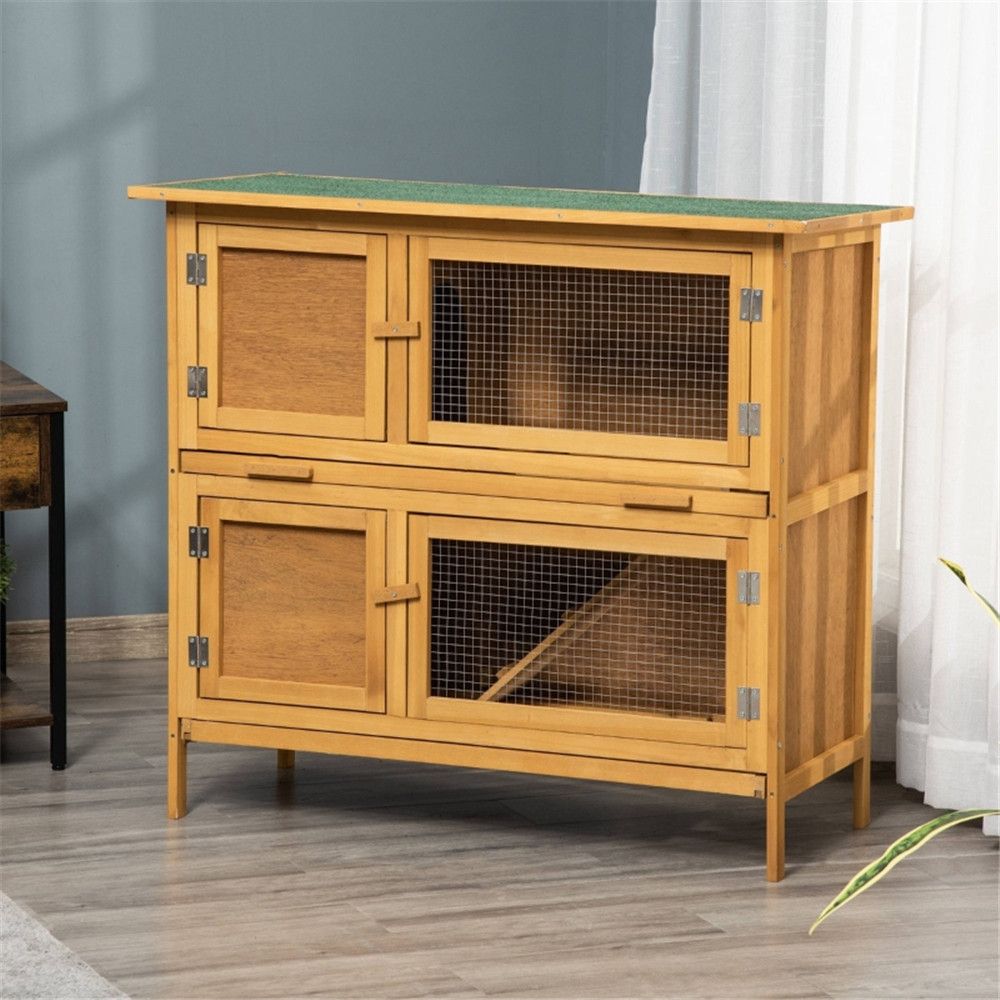 Solid Wood Rabbit Hutch ( Amazon Shipping)(Prohibited by WalMart)