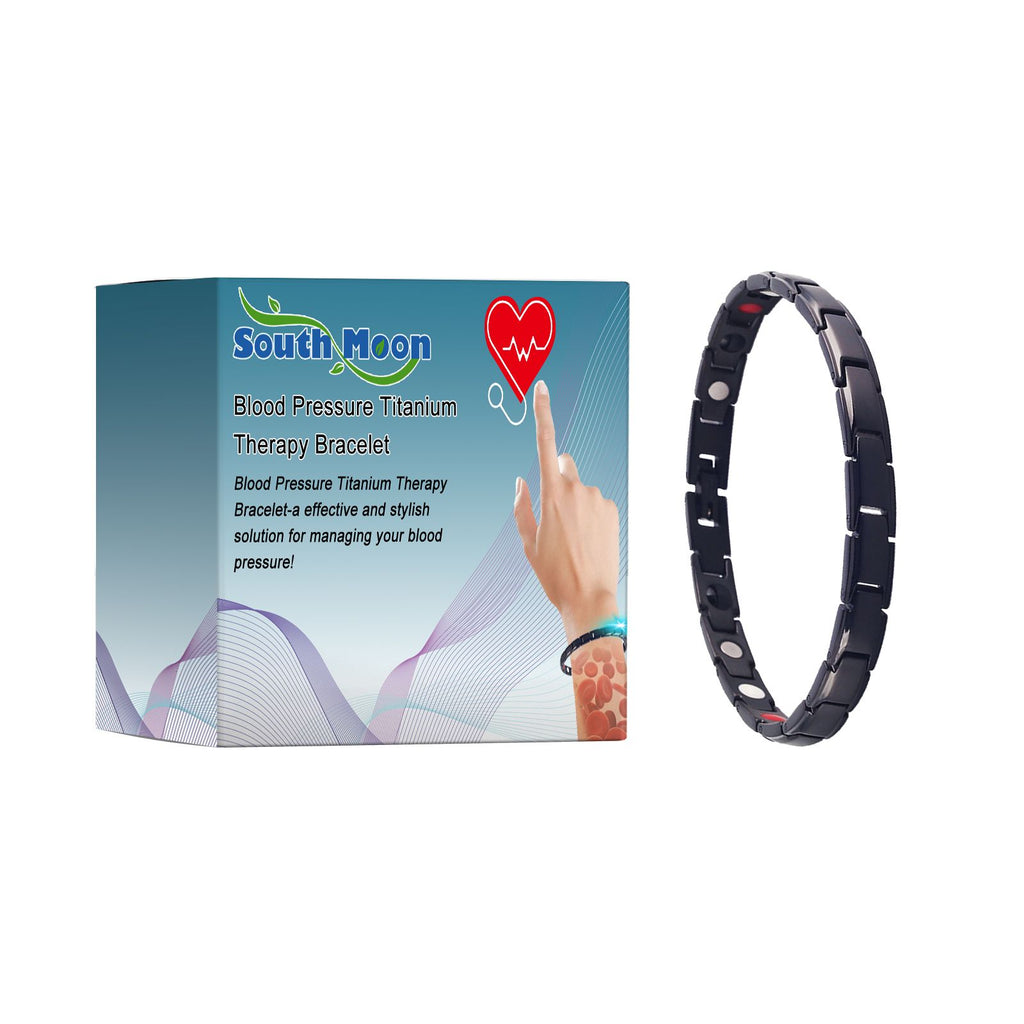 South Moon Blood Pressure Titanium Bracelet, Lightheadedness Relief Discomfort Capsule Care Bracelet