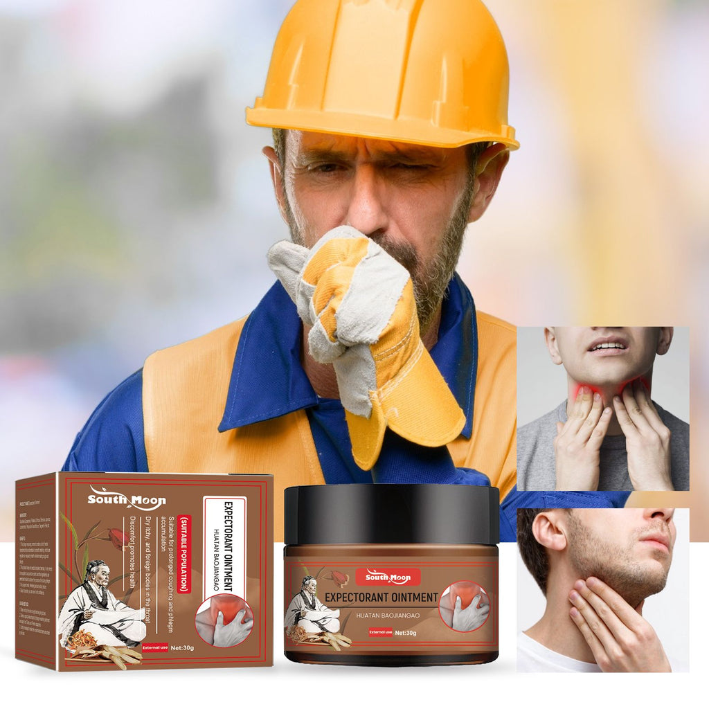 South Moon Expectorant Ointment, Care Relief Phlegm Throat Dry Foreign Point Discomfort Cream