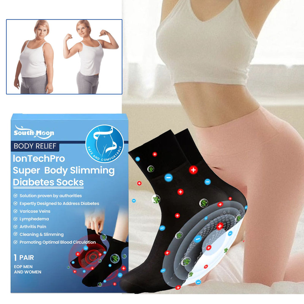 South Moon Lon Tech Pro Super Slimming Diabetes Socks, Breathable Soft And Comfortable Non-slip Foot Care Socks