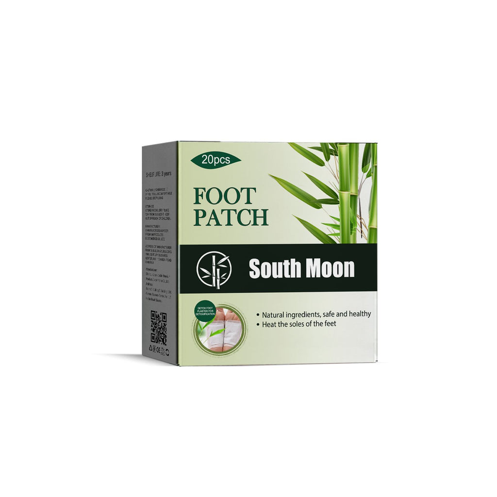 South Moon Natural Bamboo Charcoal Foot Patch Cleaning Foot Care Headache Back Help Sleep