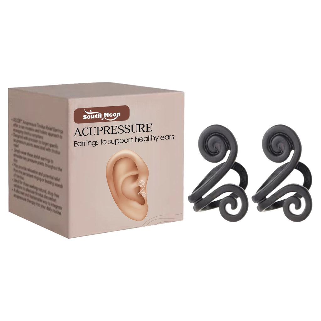 South Moon Tinnitus Relief Earrings, Ear Discomfort Tinnitus Ear Back Ear Care Massage Earrings