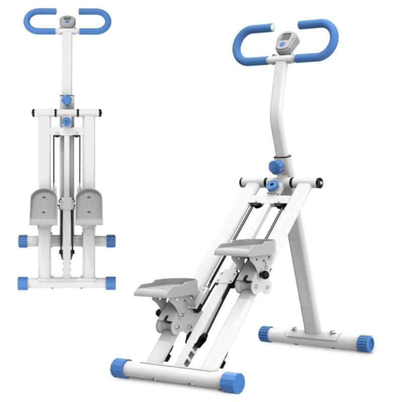 Stair Stepper with resistance Home-Upgrade Vertical Climber Workout Machine for Full-Body Exercise Climber Fitness Equipment with Stable Frame Adjustable Handlebar-Blue Not support self-pick up