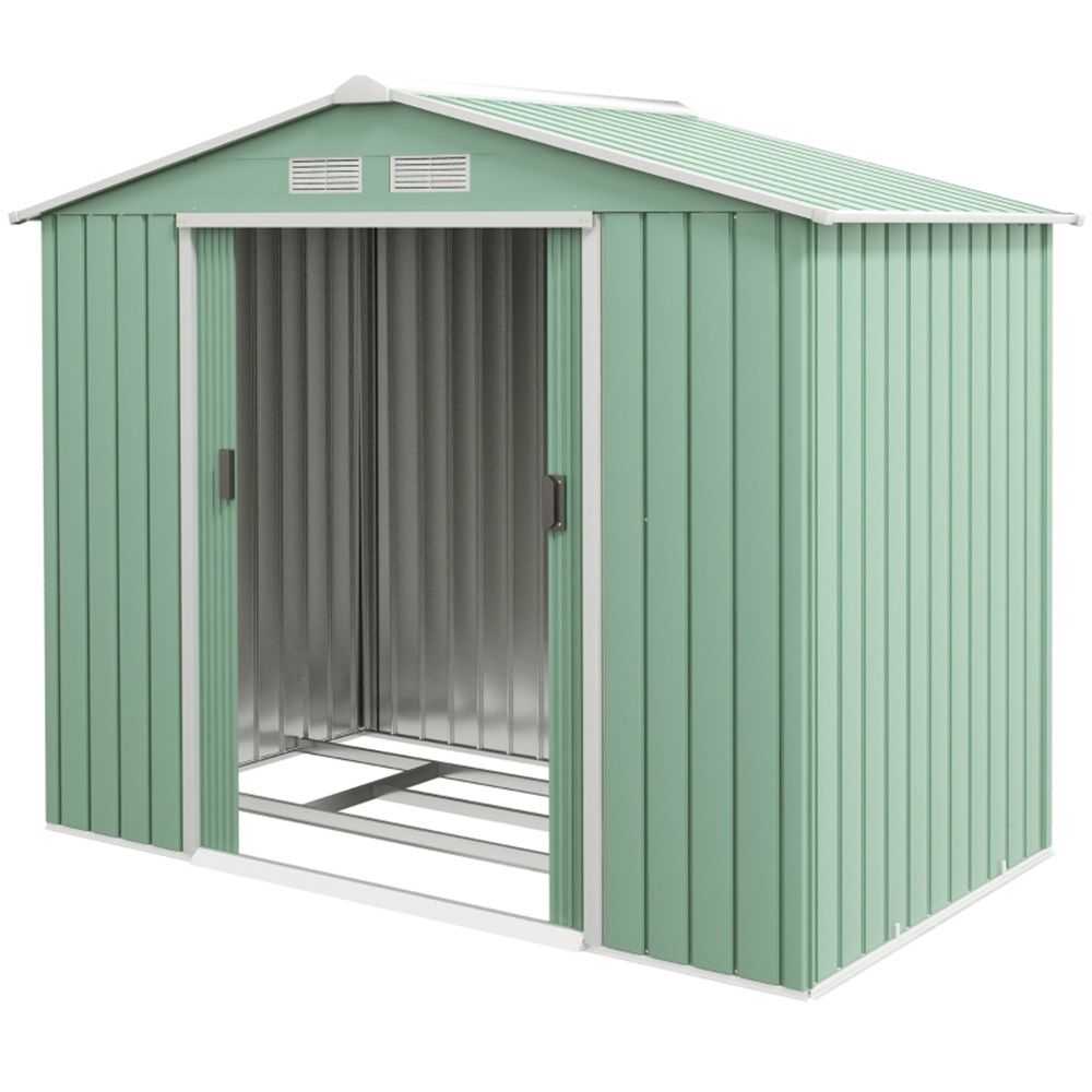Steel Storage Shed Garden Tool house 7' x 4' White-AS ( Amazon Shipping)Prohibited by WalMart