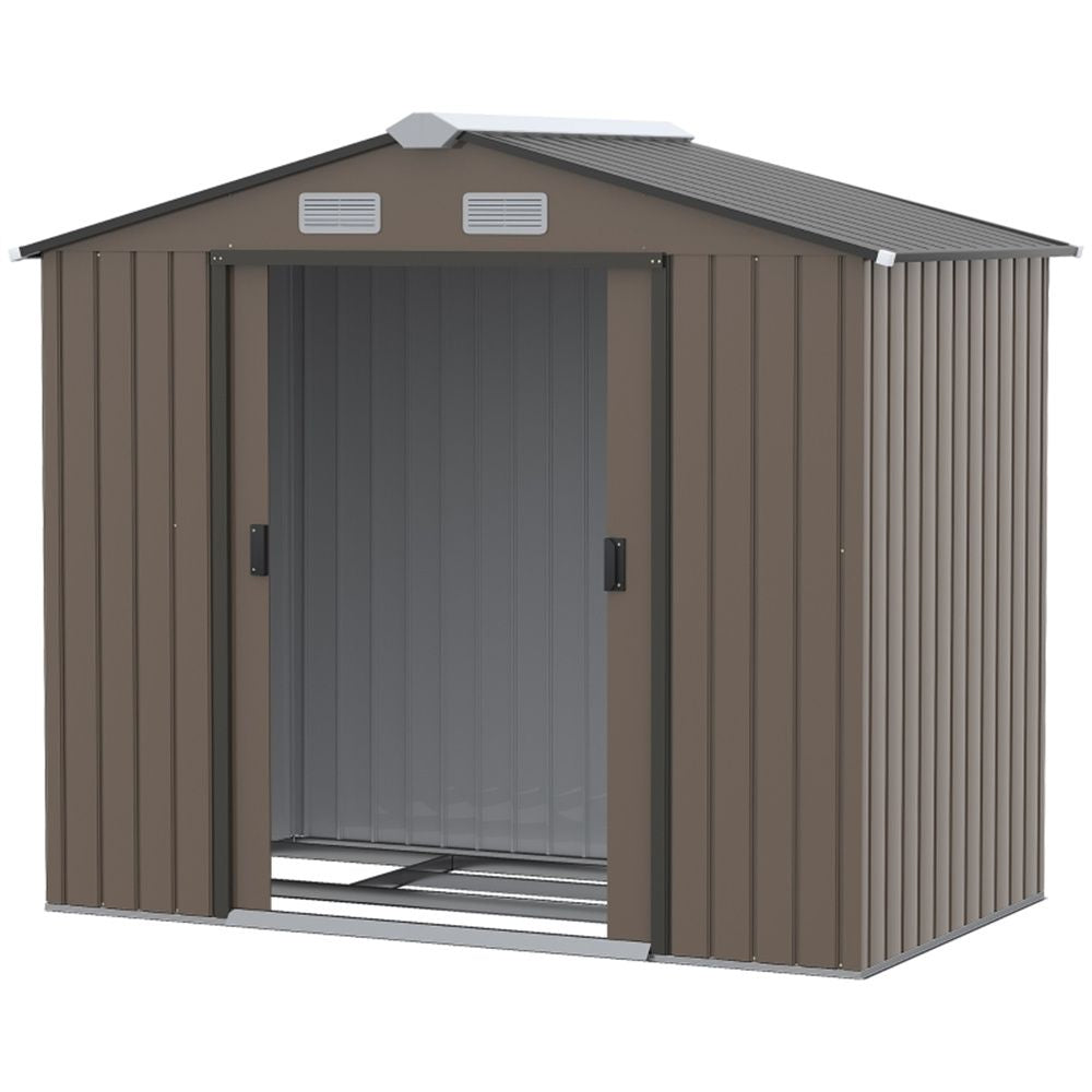 Steel Storage Shed Garden Tool house 7' x 4' White-AS ( Amazon Shipping)Prohibited by WalMart