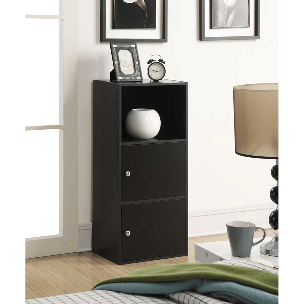 Storage2-Door Modular Cabinet, Black