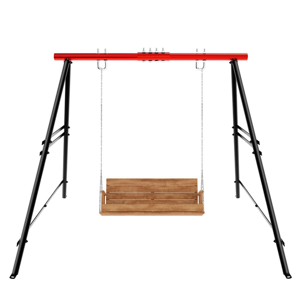 Swing Sets for Backyard, Outdoor Porch Swing Frame, Hammock Chair Stand Only, Max Load 550Lbs A-Frame Swing Stand, Swing Set for Patio, Playground, Park, Swing not Include
