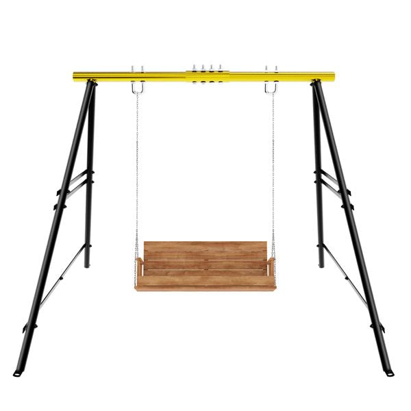 Swing Sets for Backyard, Outdoor Porch Swing Frame, Hammock Chair Stand Only, Max Load 550Lbs A-Frame Swing Stand, Swing Set for Patio, Playground, Park, Swing not Include