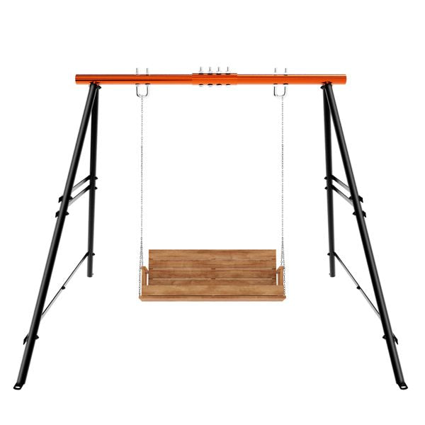Swing Sets for Backyard, Outdoor Porch Swing Frame, Hammock Chair Stand Only, Max Load 550Lbs A-Frame Swing Stand, Swing Set for Patio, Playground, Park, Swing not Include