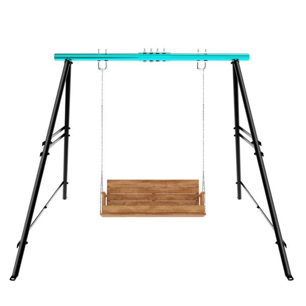Swing Sets for Backyard, Outdoor Porch Swing Frame, Hammock Chair Stand Only, Max Load 550Lbs A-Frame Swing Stand, Swing Set for Patio, Playground, Park, Swing not Include