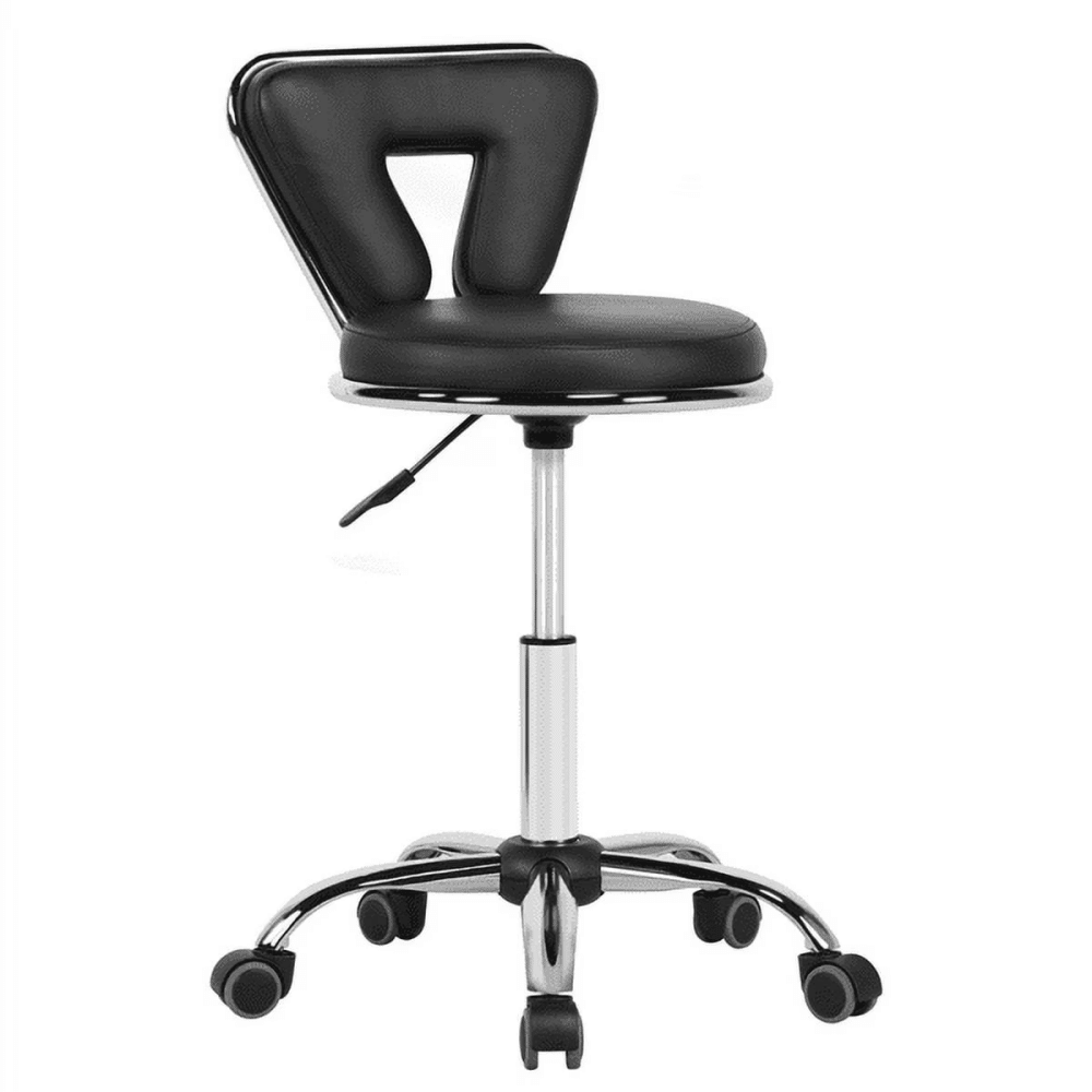 Swivel & Adjustable Height Indoor Stool, Black