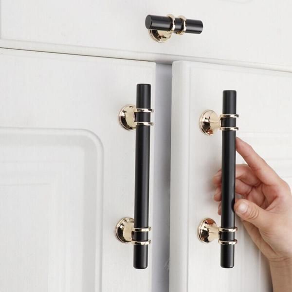 T Bar Drawer Knobs Closet Pulls Kitchen Cabinet Door Handles Black Gold