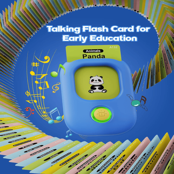 Talking Flash Cards,Kids Toddler Flash Cards with 448 Sight Words,Autism Sensory Toys,Speech Therapy Toys,Learning Educational Gifts for Age 1 2 3 4 5 Years Old Boys and Girls
