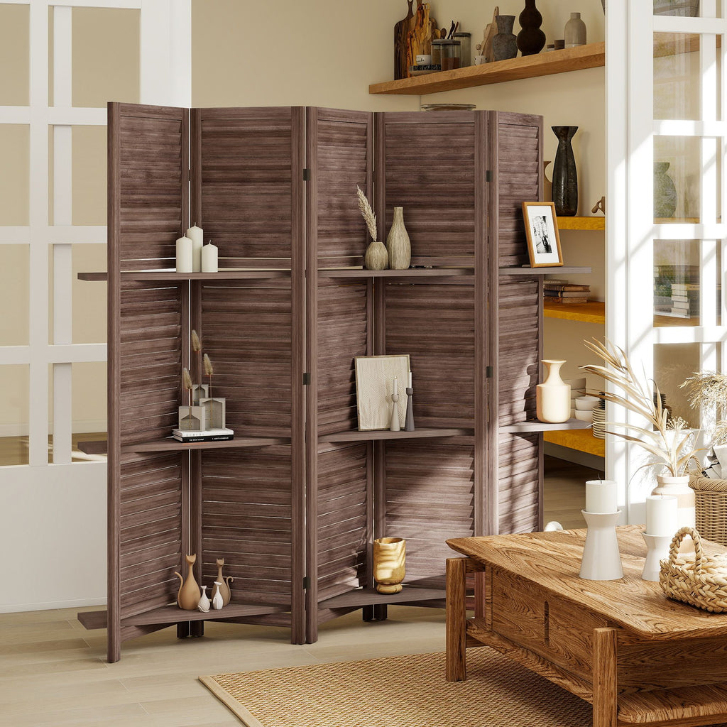 Tall Wood Privacy Screen Room Divider (No shipments on weekends)